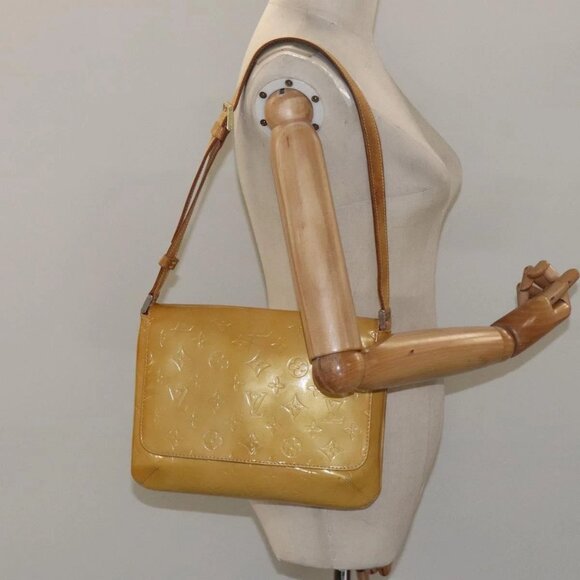 LOUIS VUITTON Monogram Vernis Thompson Street Bag Beige M91301 LV Auth bs26312 - Picture 3 of 16